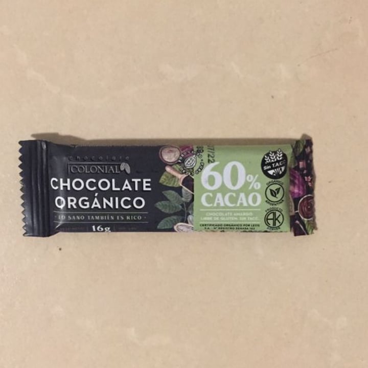 photo of Chocolate Colonial Chocolate 60% shared by @kacerutti on  06 Oct 2021 - review