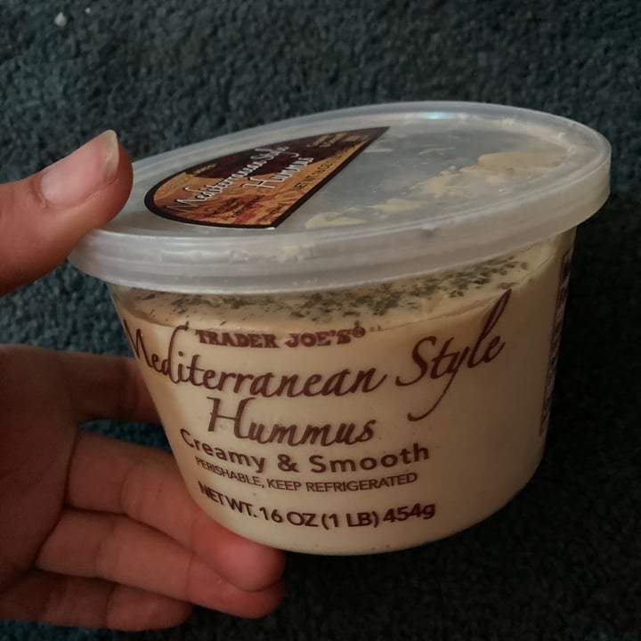 review photo of Trader Joe's Mediterranean Hummus shared by @amberly42 on 25 Apr 2021 - review