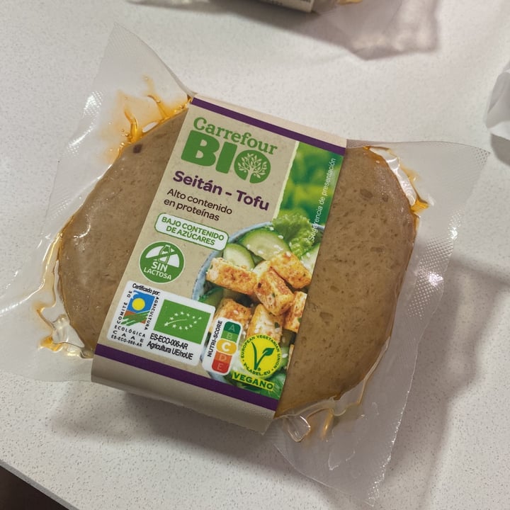 photo of Carrefour Bio Seitan-tofu shared by @nereagmzz18 on  23 Sep 2021 - review