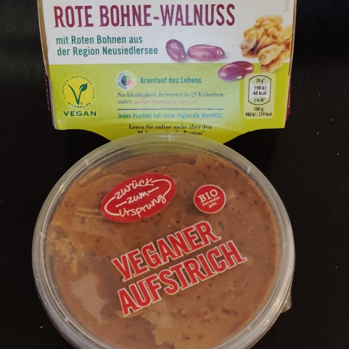 review photo of Zurück zum Ursprung Aufstrich Rote Bohne - Walnuss shared by @elisinwonderland on 11 Mar 2022 - review