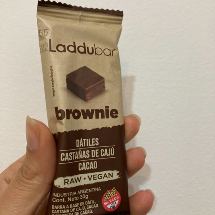 photo of Laddubar Barra sabor Brownie shared by @maiceva on  20 Jan 2022 - review