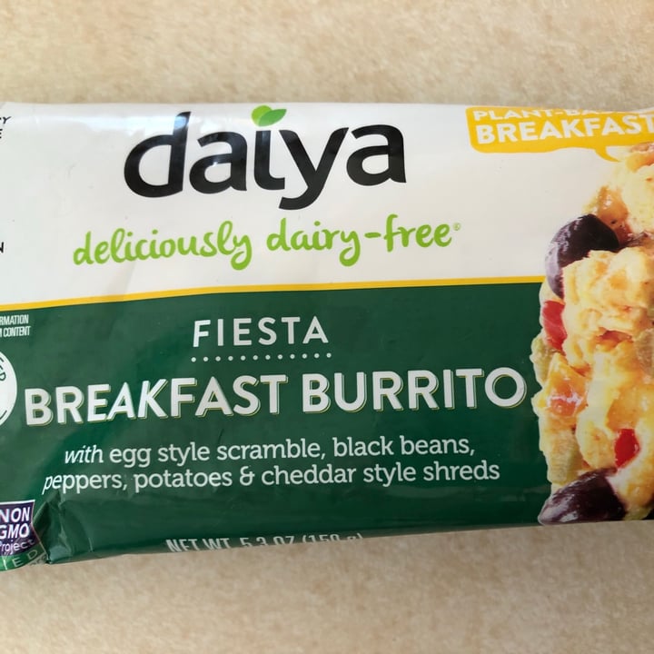 photo of Daiya Fiesta Breakfast Burrito shared by @carrotsandcarlos on  24 Jan 2021 - review