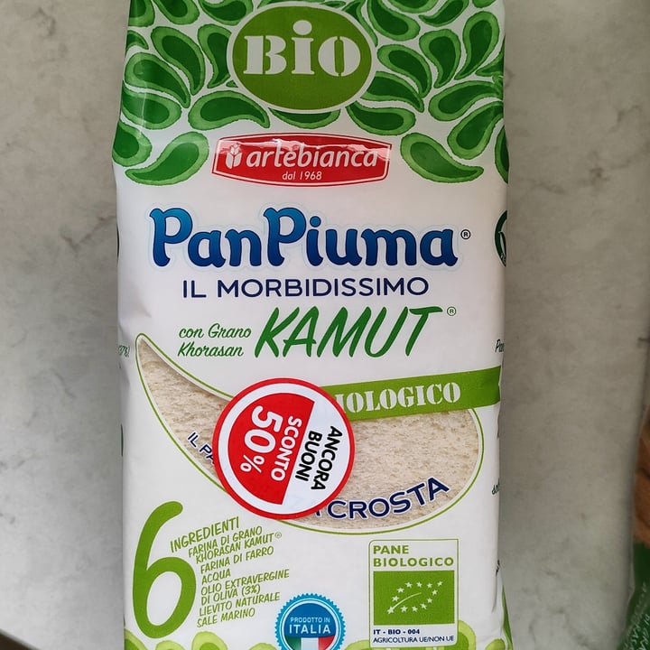 review photo of Artebianca pan piuma kamut shared by @veganzappa on 20 Aug 2022 - review