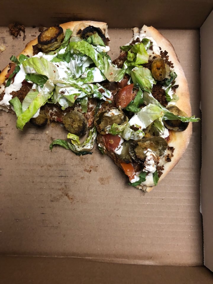 review photo of Rise Above Pizza & Wings Spicy Taco Pizza shared by @meags on 18 Feb 2020 - review