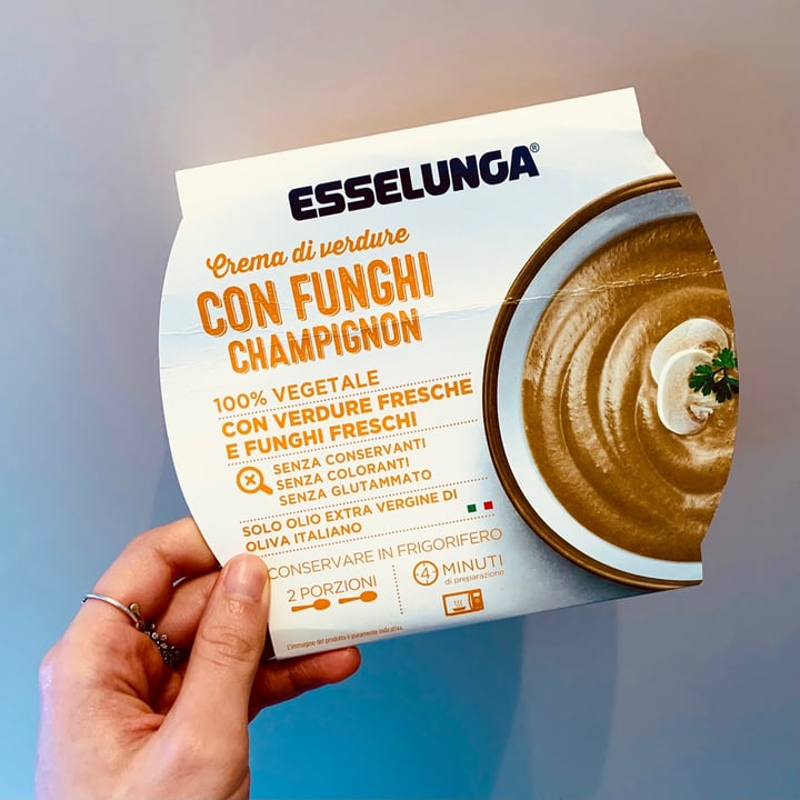 photo of  Esselunga Crema di verdure con funghi champignon shared by @isabelbii on  06 Mar 2021 - review