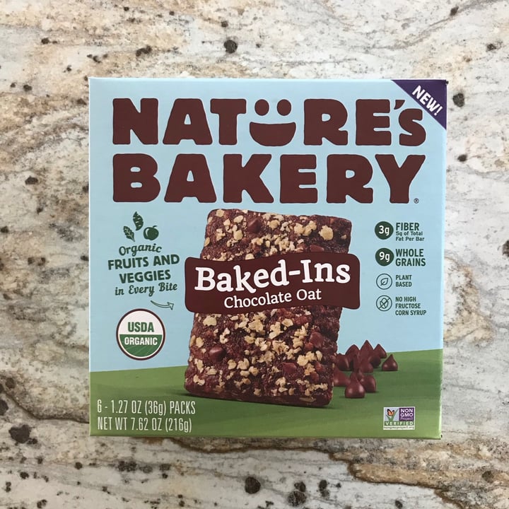 photo of Nature's Bakery Baked-Ins Chocolate Oat shared by @dianna on  14 Feb 2021 - review