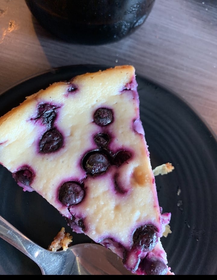 review photo of Vegan Lebanese Street Food Blueberry Cheesecake shared by @elissfrances on 16 Dec 2019 - review