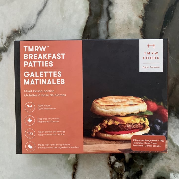 photo of TMRW Foods Tmrw Breakfast Patties shared by @ieatplants on  01 Jun 2021 - review