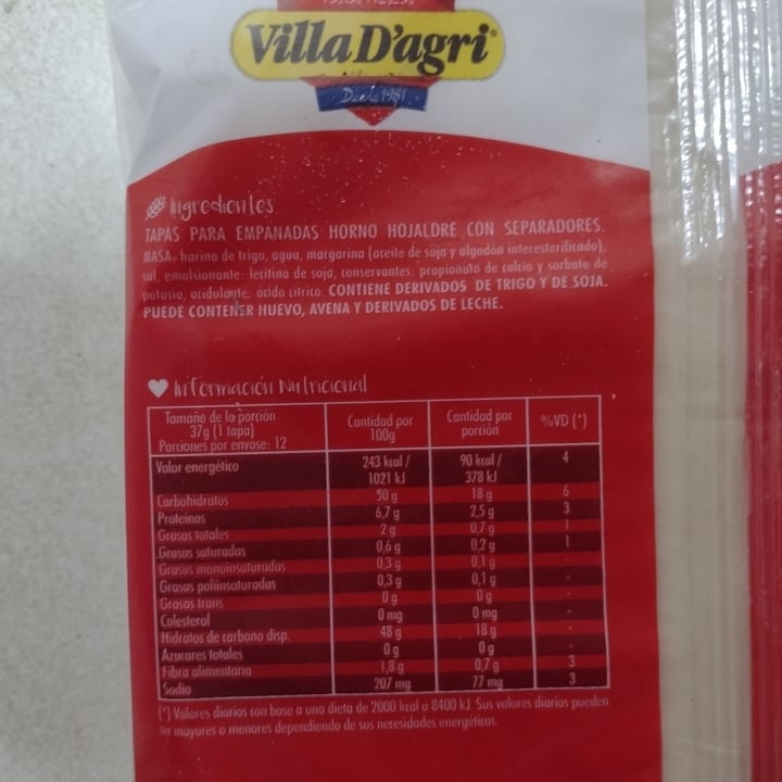 review photo of Villa D'Agri Tapas para empanadas rotiseras shared by @delfimartinez on 10 Sep 2021 - review