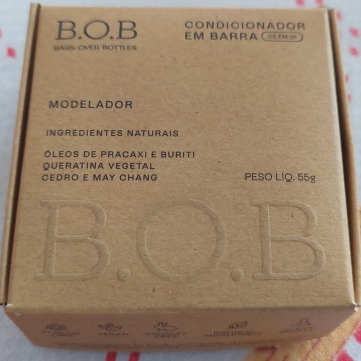 review photo of B.O.B Condicionador Sólido Hidratação Profunda shared by @evenilton on 11 May 2022 - review