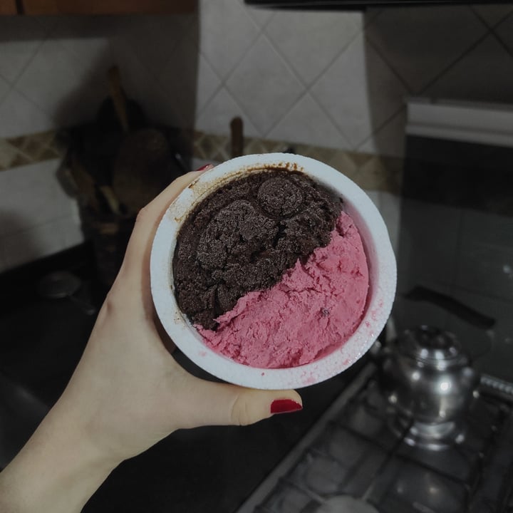 review photo of Rampoldi Heladería Artesanal Helado chocolate belga 70% y frambuesa shared by @babydela on 20 Jul 2022 - review