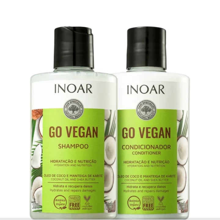 photo of Inoar Go vegan Shampoo Óleo De Coco E Manteiga De Karité shared by @freeanimais on  30 Apr 2022 - review