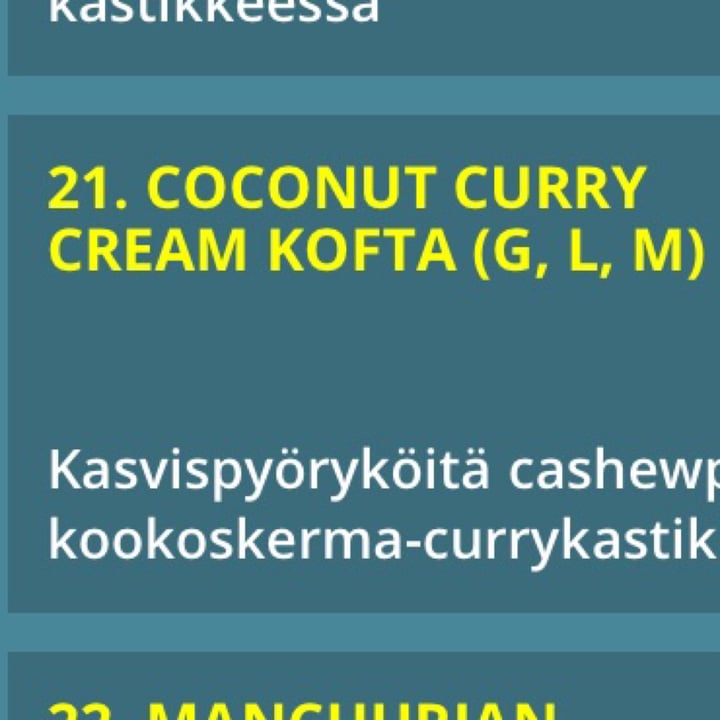 photo of Ravintola Gurkha Coconut Curry Cream shared by @vebla on  18 Dec 2020 - review