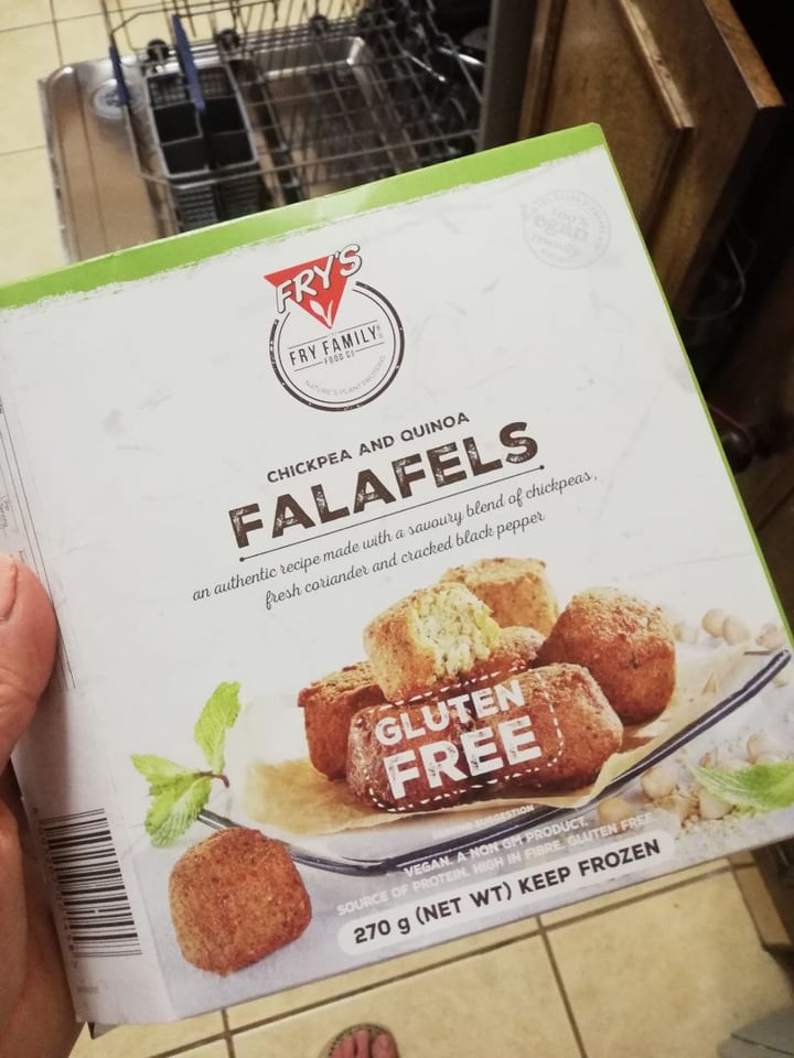 photo of Fry's Family Food Chickpea and Quinoa Falafel shared by @twohappyrescuemutts on  03 Feb 2020 - review