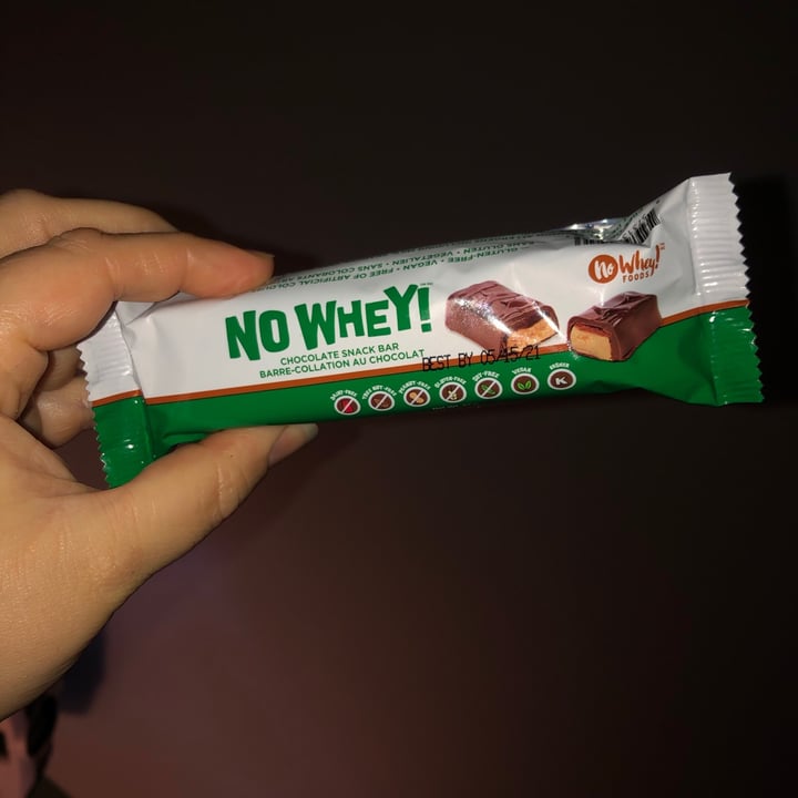 photo of No Whey! Foods Chocolate Snack Bar shared by @veganvanwoman on  30 Nov 2020 - review