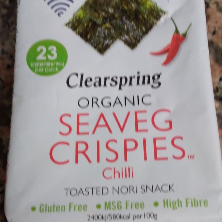 photo of Clearspring Organic Seaveg crispies chili shared by @lisveggie on  09 May 2022 - review