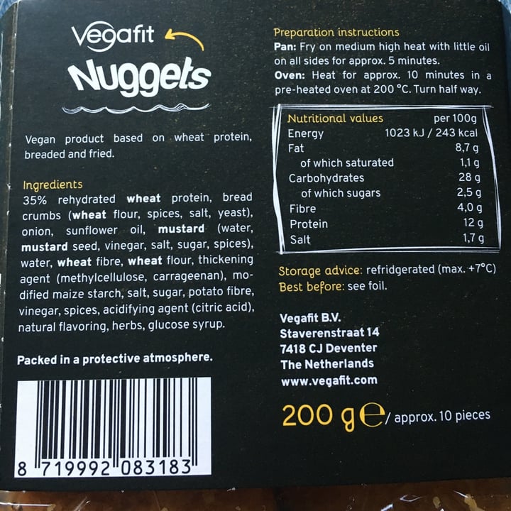 photo of Vegafit Nuggets shared by @infinitelove on  20 Feb 2021 - review