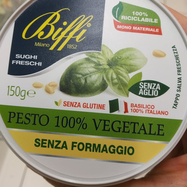 photo of Biffi Pesto 100% Vegetale Senza Formaggio shared by @filippoforanimals on  24 Feb 2022 - review
