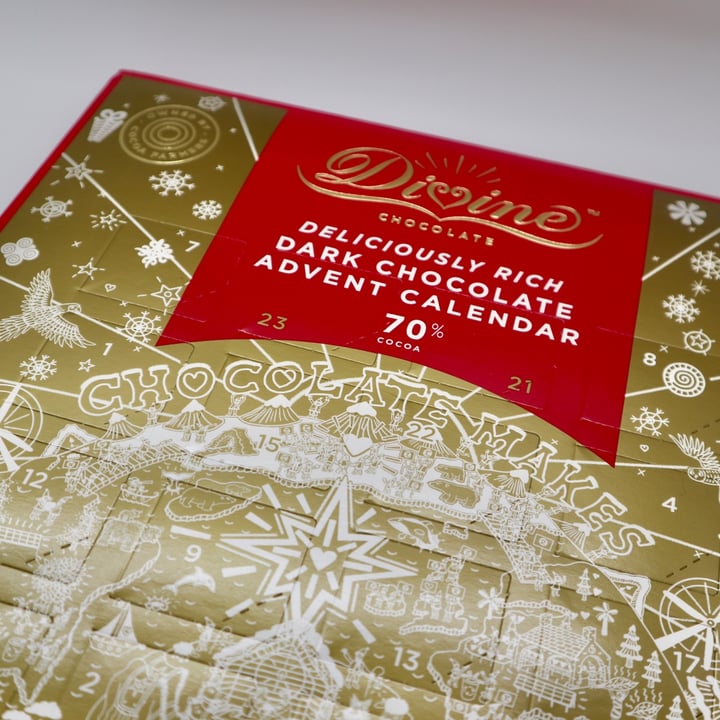 photo of Divine Chocolate Dark Chocolate Advent Calendar shared by @kaylabear on  15 Nov 2020 - review