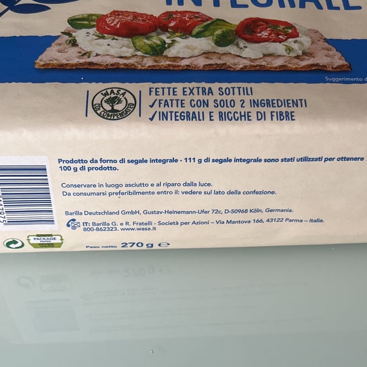 photo of Wasa Fette croccanti integrali shared by @virgiveg on  14 Mar 2022 - review