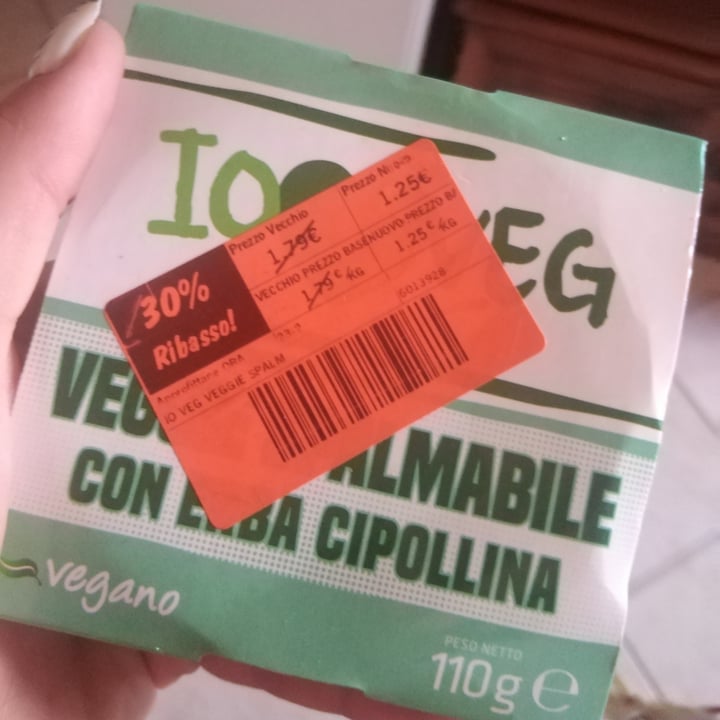 photo of ioVEG Formaggio Spalmabile Con Erba Cipollina shared by @cuochettavegana on  05 Jul 2022 - review