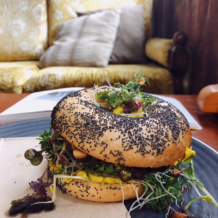 review photo of Kindred Coffee House Bellingen The Mollum - Vegan bagel 🥯 shared by @chiara2202 on 08 May 2022 - review