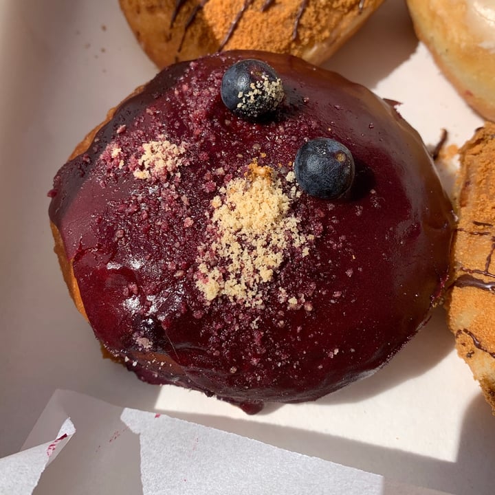 photo of Delish Vegan Doughnuts Blueberry Cheesecake Donut shared by @noeliaperez on  18 Apr 2021 - review