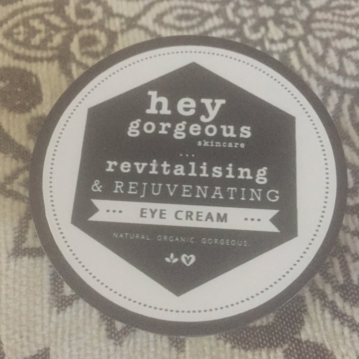 photo of Hey Gorgeous Revitalizing And Rejuvenating Eye Cream shared by @samantha2smith on  05 Nov 2021 - review