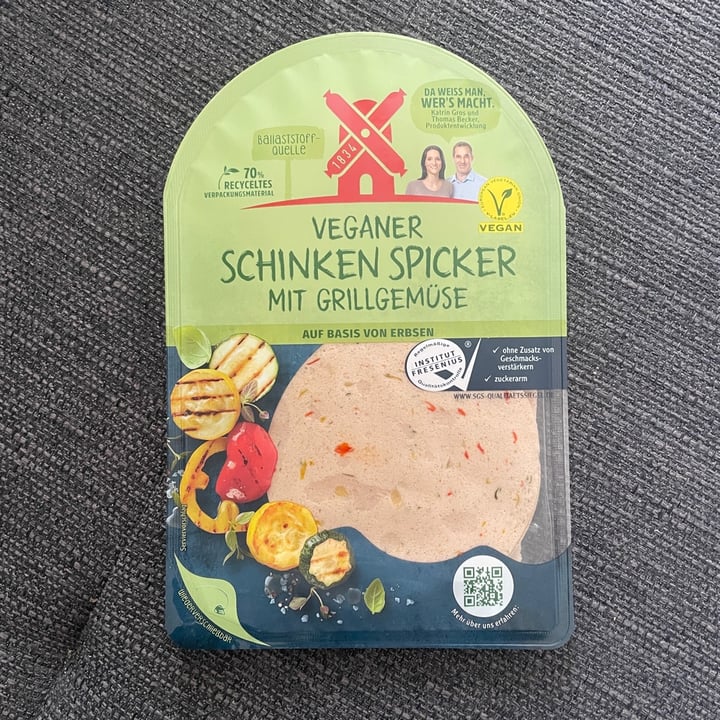 photo of Rügenwalder Mühle Veganer Schinken Spicker mit Grillgemüse shared by @weganerin on  28 Apr 2021 - review