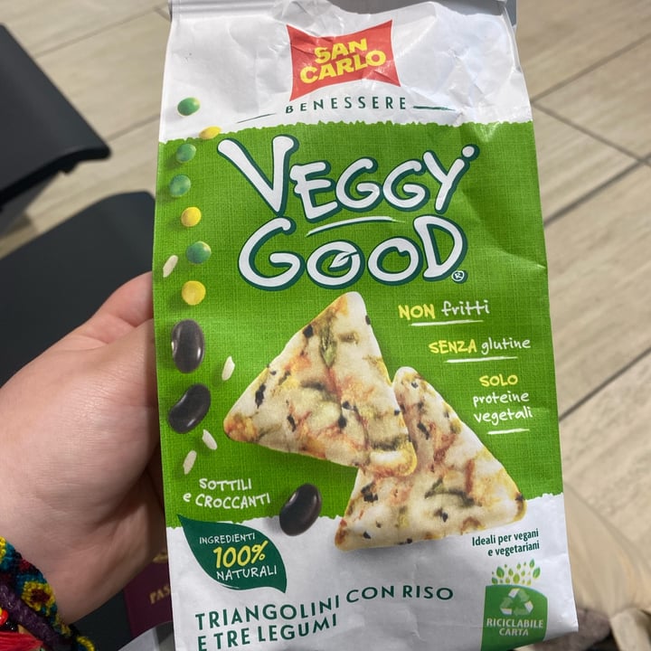 photo of Veggy Good  Veggie Good Triangolini Con Riso E Tre Legumi shared by @irenemairaa on  19 May 2022 - review