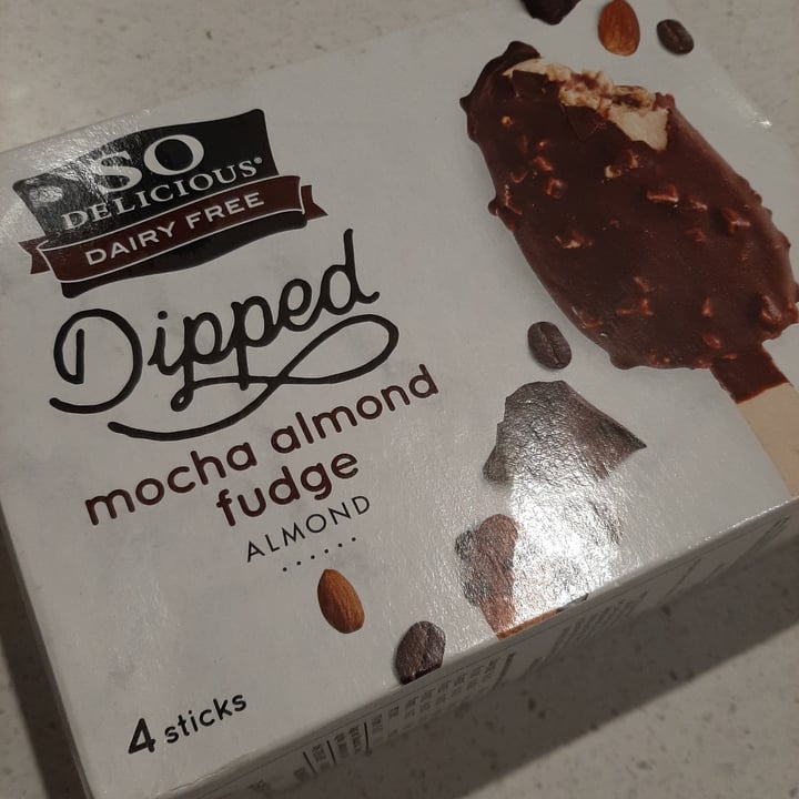 photo of So Delicious Dairy Free Dipped Mocha Almond Fudge Bar Almondmilk Frozen Dessert shared by @monniemonster on  28 Sep 2020 - review
