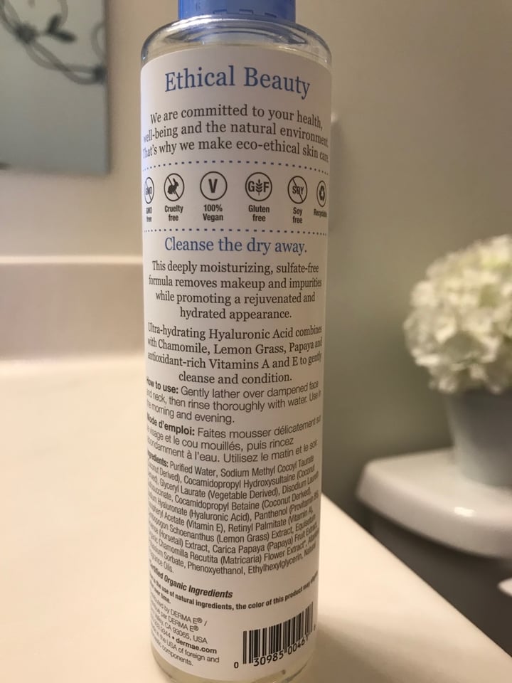 photo of Derma E Hydrating Gentle Cleanser shared by @dianna on  15 Feb 2020 - review