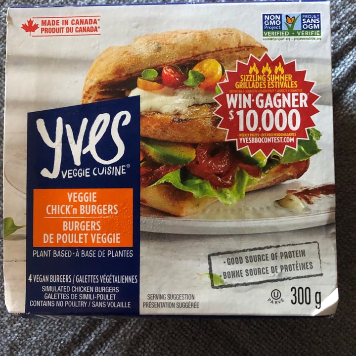 photo of Yves Veggie Cuisine Veggie chicken burger shared by @marie5ca on  27 Jun 2021 - review