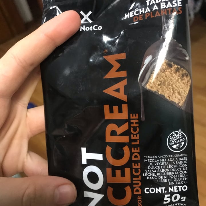 photo of NotCo Not Icecream De Dulce De Leche Tableta shared by @candeeev on  13 Nov 2021 - review