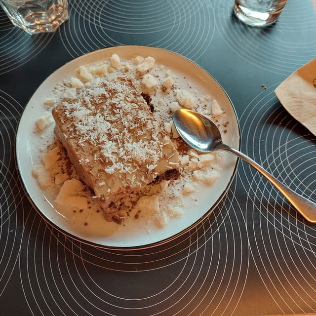 Photo of the dish “Croccantino al caffè e cocco”