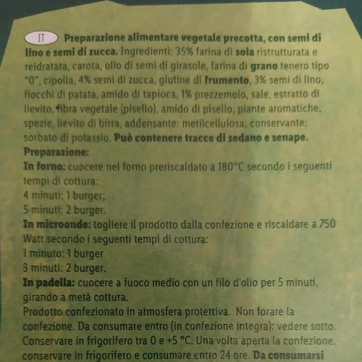 review photo of Vemondo Burger Con Semi Di Lino E Zucca shared by @annabi on 19 Jul 2022 - review