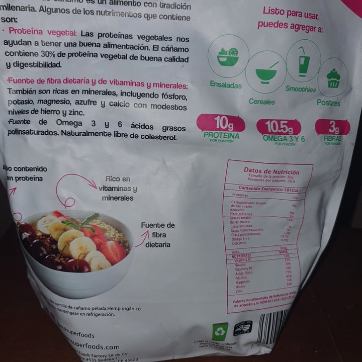 photo of Okko Super Foods Hemp Orgánico shared by @criparu on  12 Jun 2021 - review