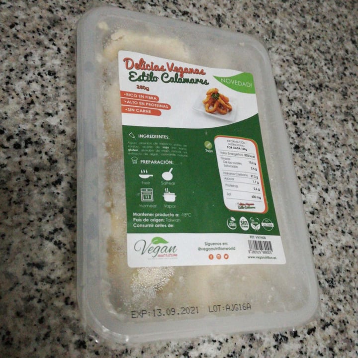 photo of Vegan Nutrition Vegan Calamari/Estilo Calamares shared by @vegan-vegan on  27 Nov 2019 - review