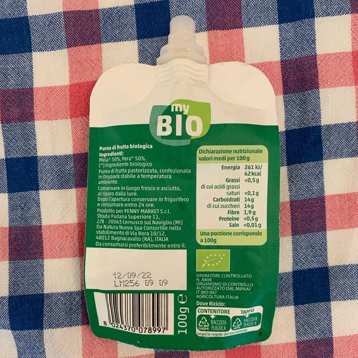 review photo of My Bio 100% purea di frutta shared by @michylo on 17 Sep 2022 - review