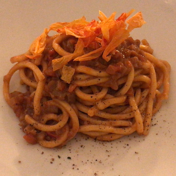 photo of Capra e Cavoli vegetariano, vegano e pesce Pici con ragù vegano shared by @zorb on  19 Apr 2022 - review