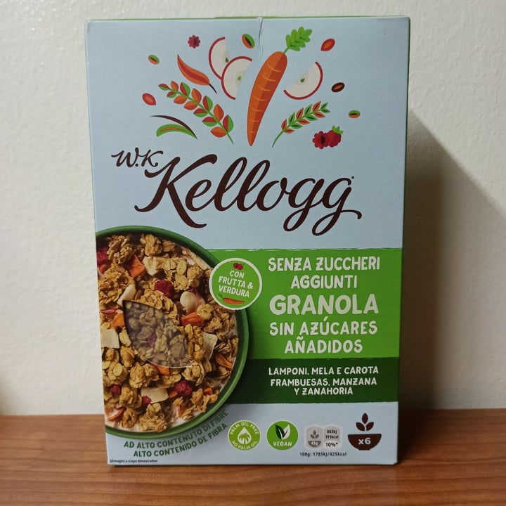 photo of Kellogg Granola lamponi, mela e carota shared by @gingerica on  01 Oct 2021 - review