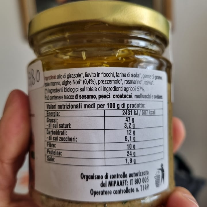 photo of Pensa naturale Tarten Alle Alghe Patè Vegetale shared by @mariascacchetti on  13 May 2022 - review