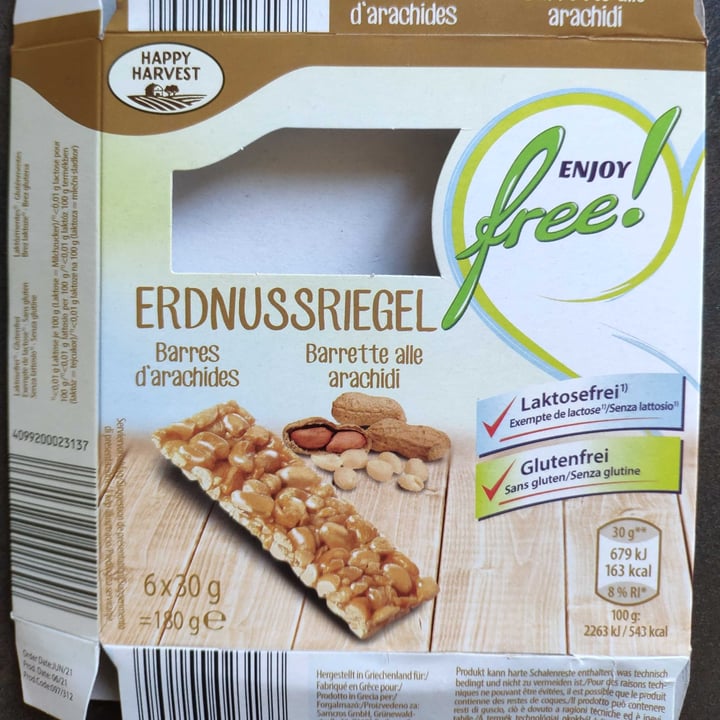 review photo of Happy Harvest erdnussriegel shared by @egcmi on 23 Sep 2021 - review