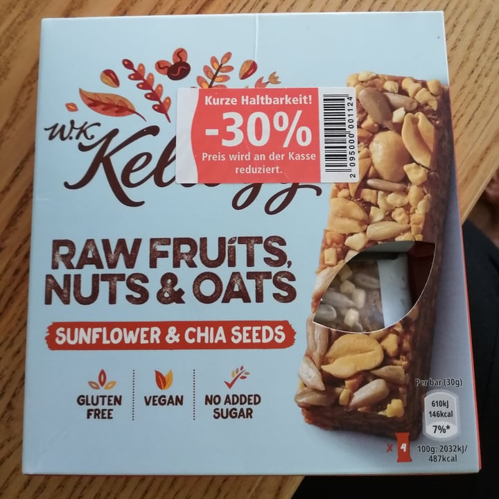 Kellogg Raw Fruits, Nuts & Oats Sunflower and Chia Seeds Review
