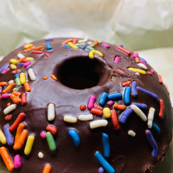 photo of Rainbow Bakery Chocolate Donut with Sprinkles shared by @allhess on  05 Jul 2020 - review