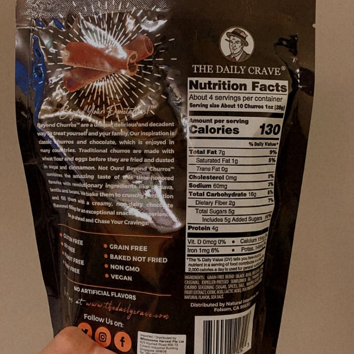 photo of The Daily Crave Beyond Churros Original Cinnamon shared by @nutsfortheearth on  16 Jan 2021 - review