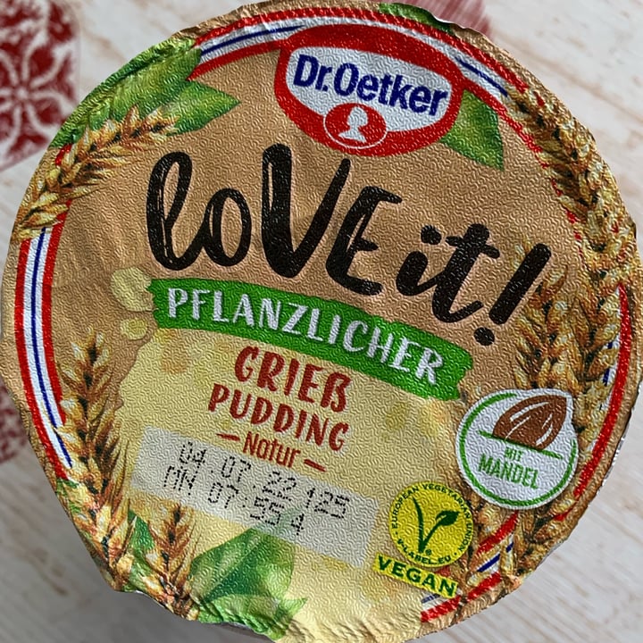 photo of Dr. Oetker Grießpudding, natur shared by @cfresno on  30 May 2022 - review