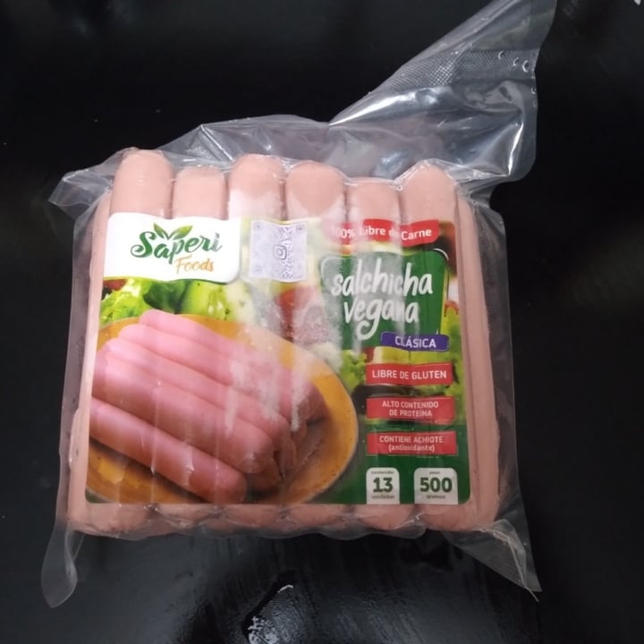 photo of Saperi Foods Salchicha Vegana Clásica shared by @fabri7 on  16 Jan 2022 - review