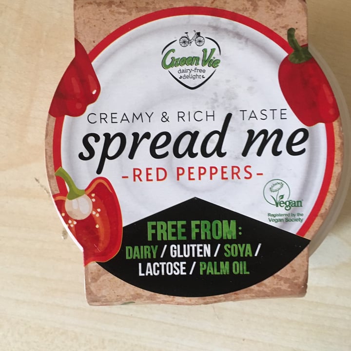 photo of GreenVie Foods Spread me red peppers shared by @gillhibbitt on  03 Dec 2021 - review