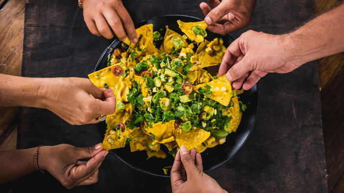 vegan nacho platter